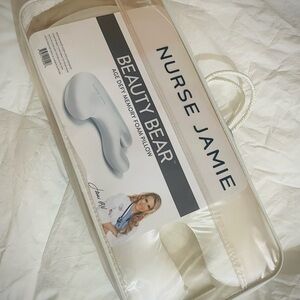 NEW Nurse Jamie Beauty Bear Memory Foam Skincare Pillow new white age defy Satin